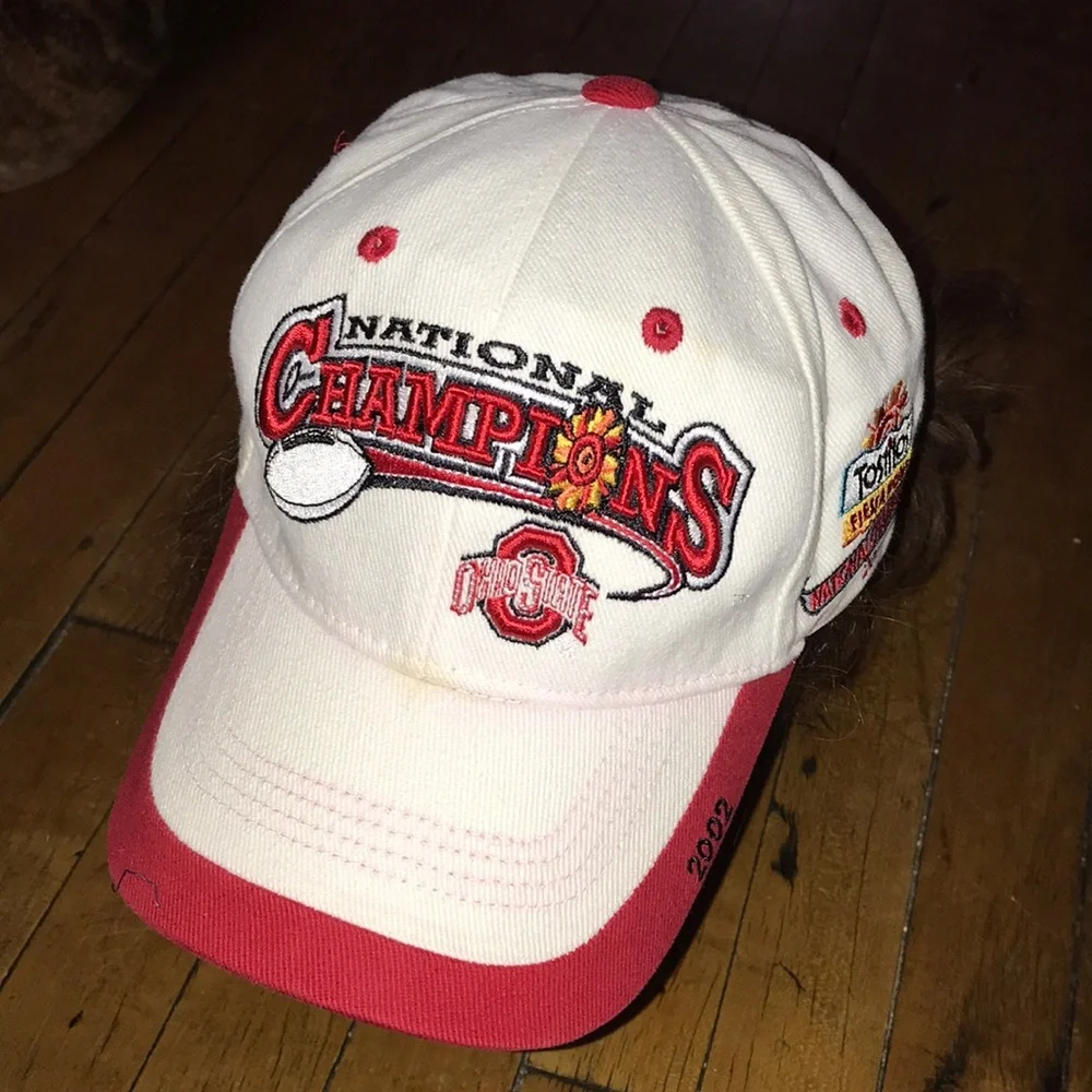 Ohio State National Champions 2003‎ White and Red Baseball Cap